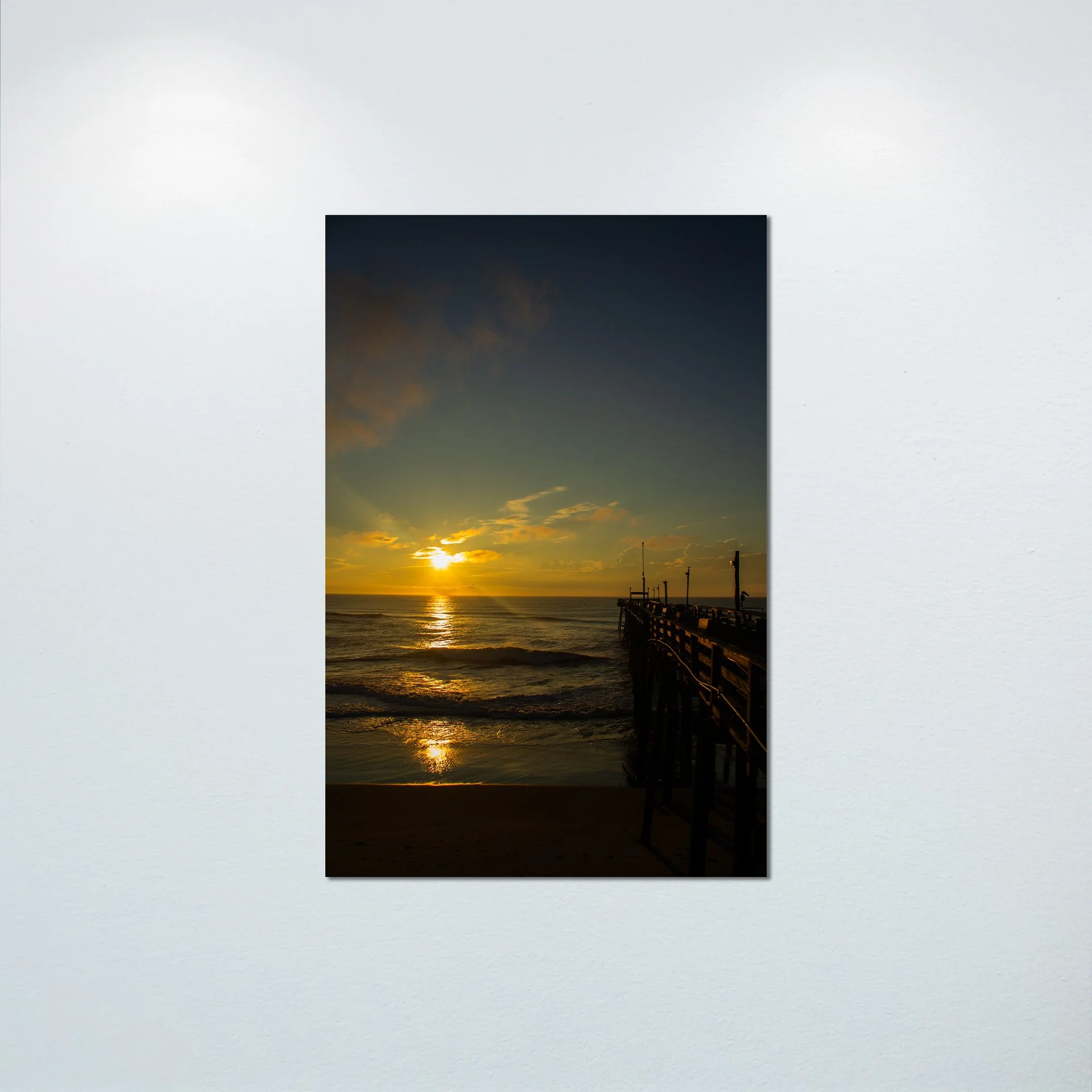 1:1 Sunrise at the Rodanthe Pier- Poster & Canvas.jpg