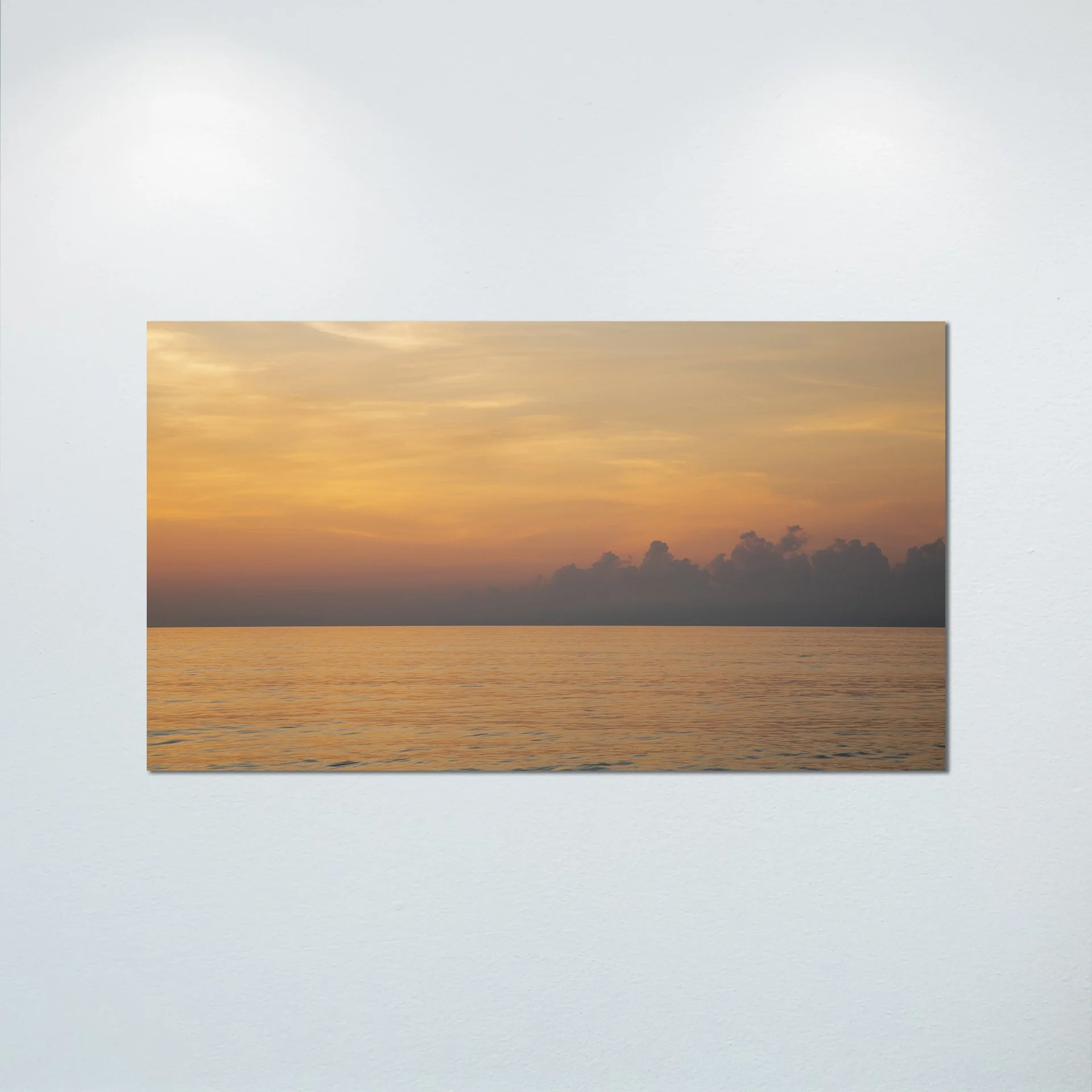1:10 Golden Clouds on Ocean Horizon- Poster & Canvas.jpg