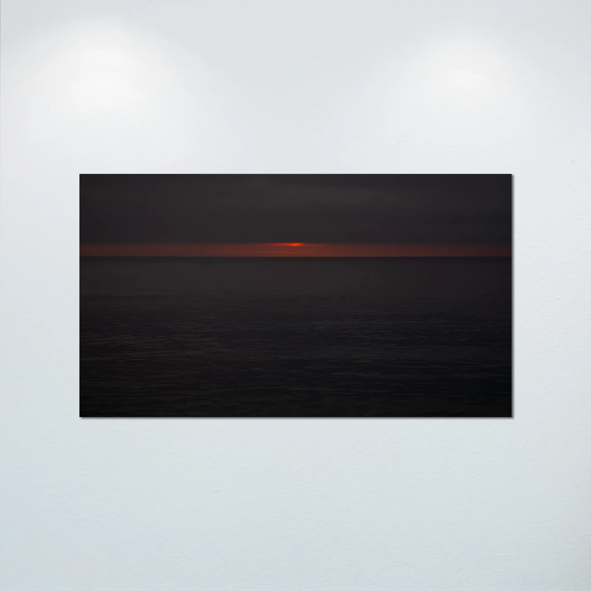 1:10 Hot Orange Cloudy Sunrise Horizon- Poster & Canvas.jpg