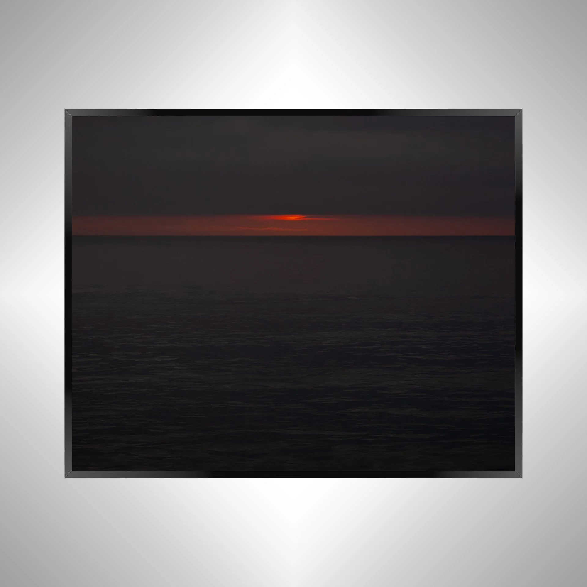 1/10 Hot Orange Cloudy Sunrise Horizon