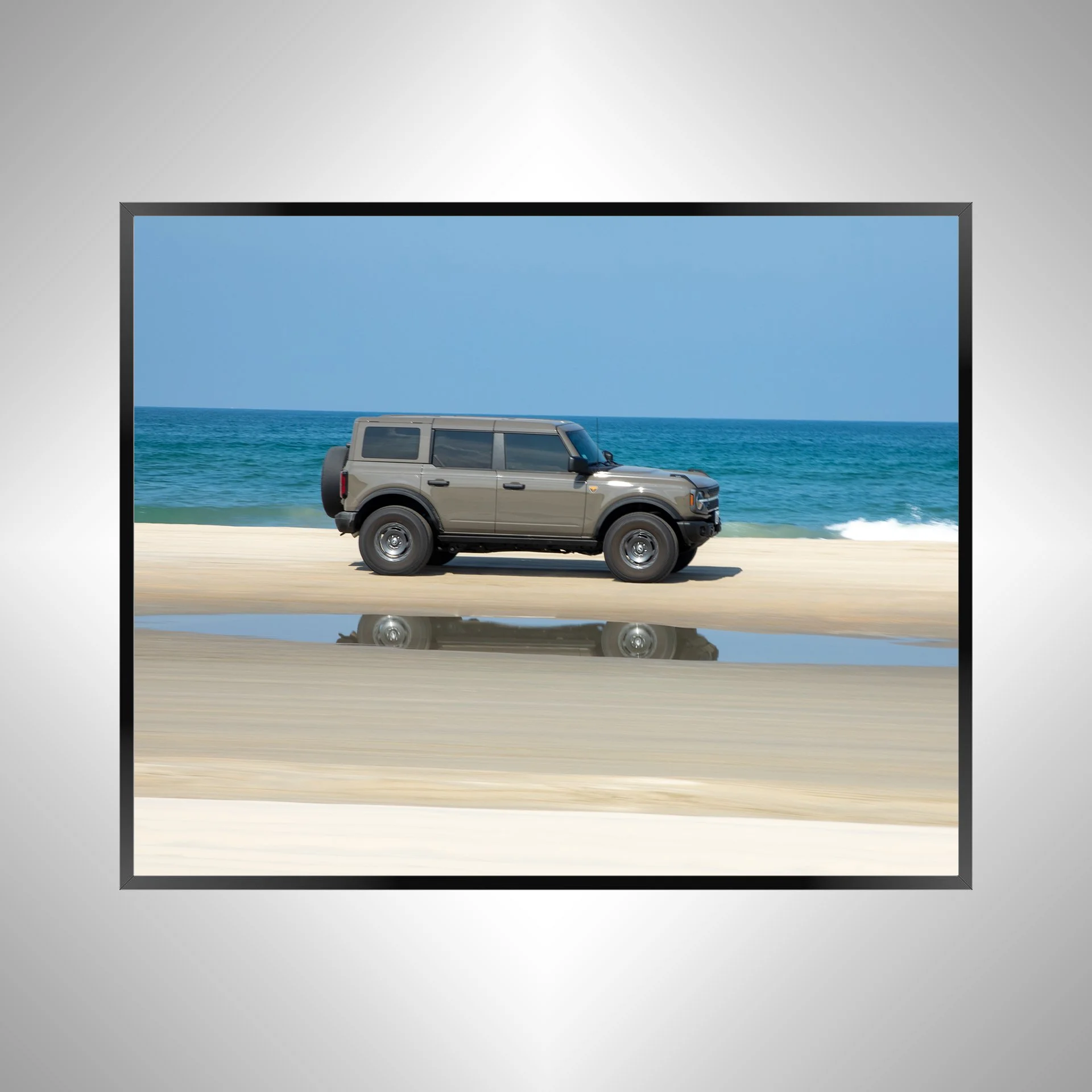 1/1 Beach Bronco in Carova with Reflection