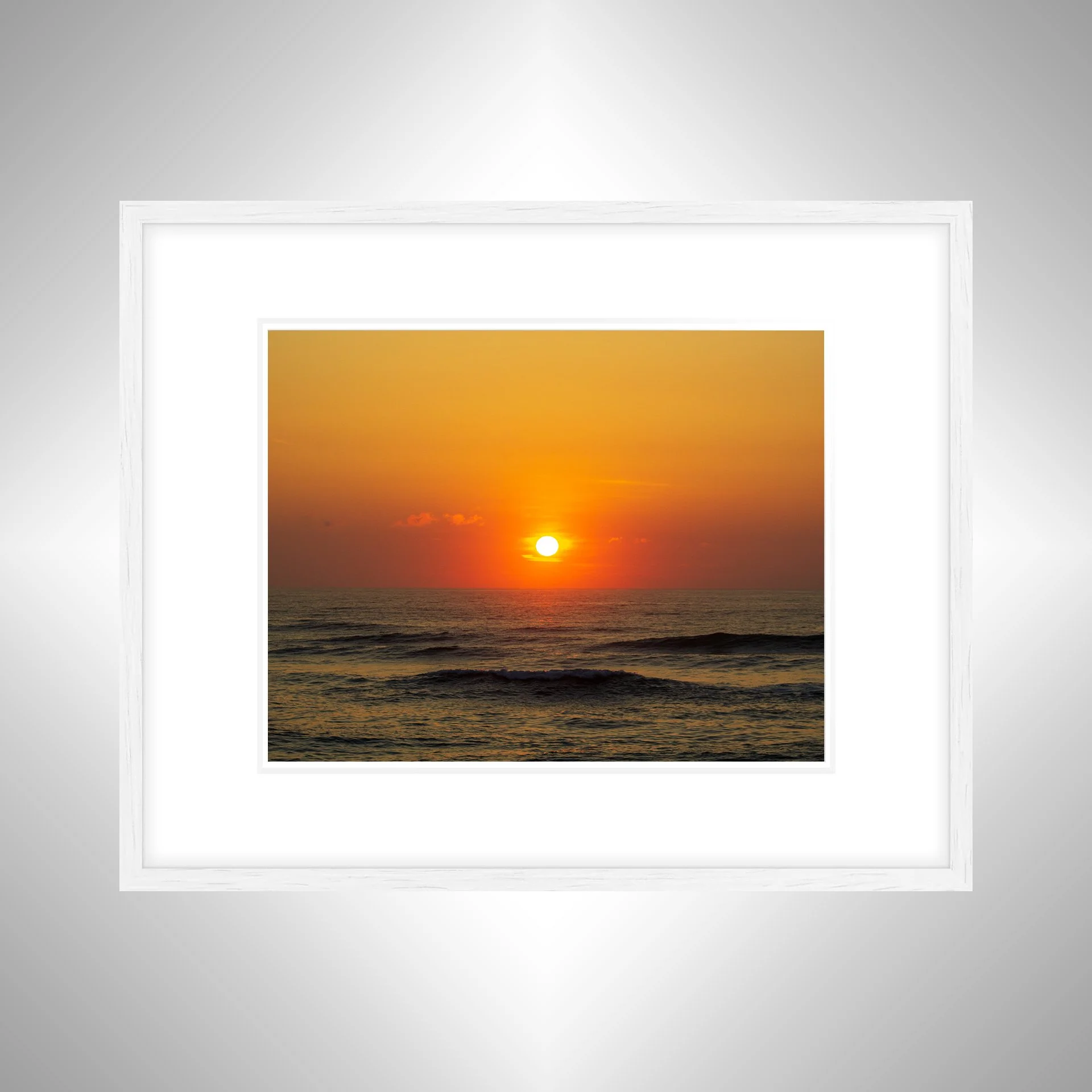 1:1 OBX Sunrise at the Beach- White w: Border.jpg