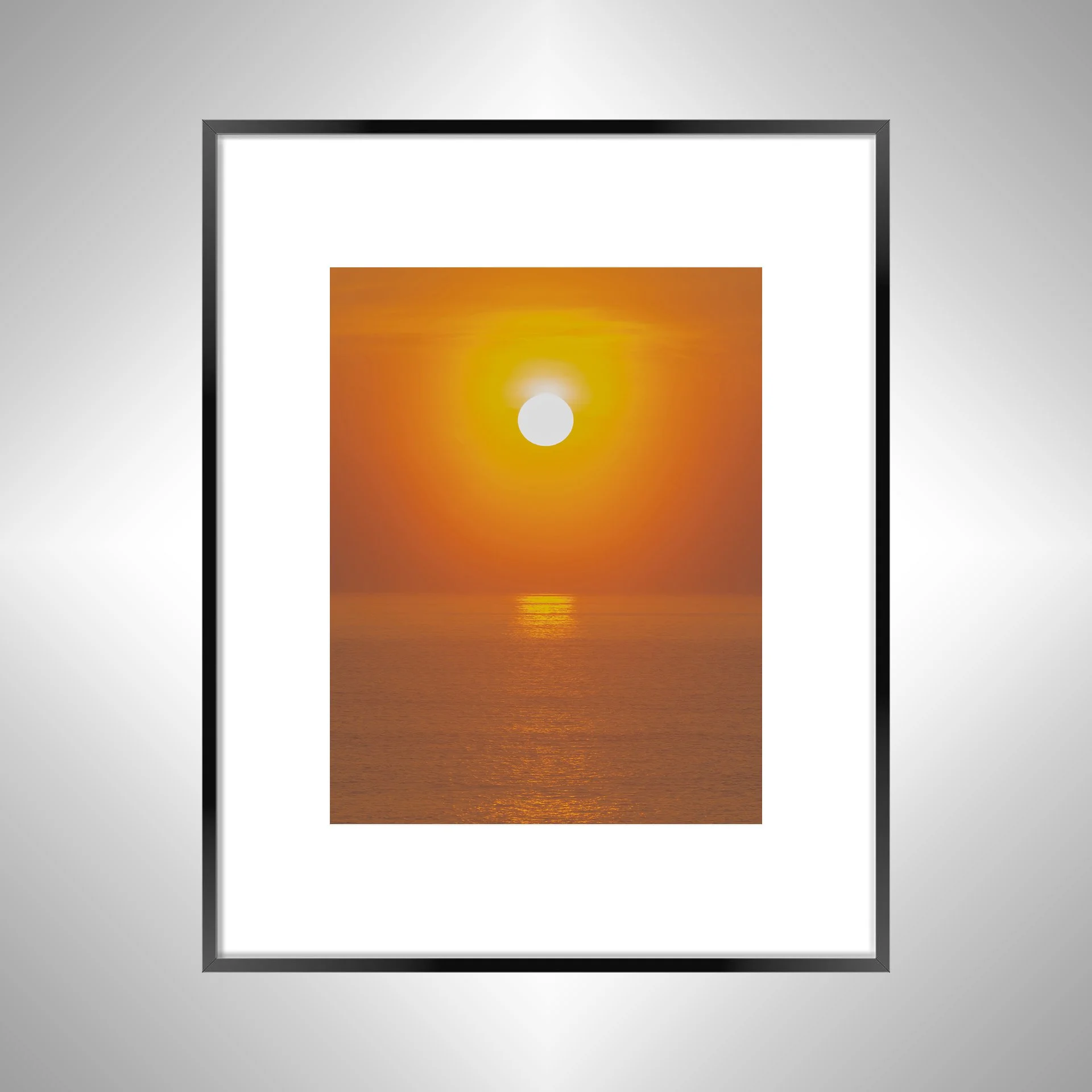1:1 Golden Sunrise Reflection- Black Metal w: Border.jpg