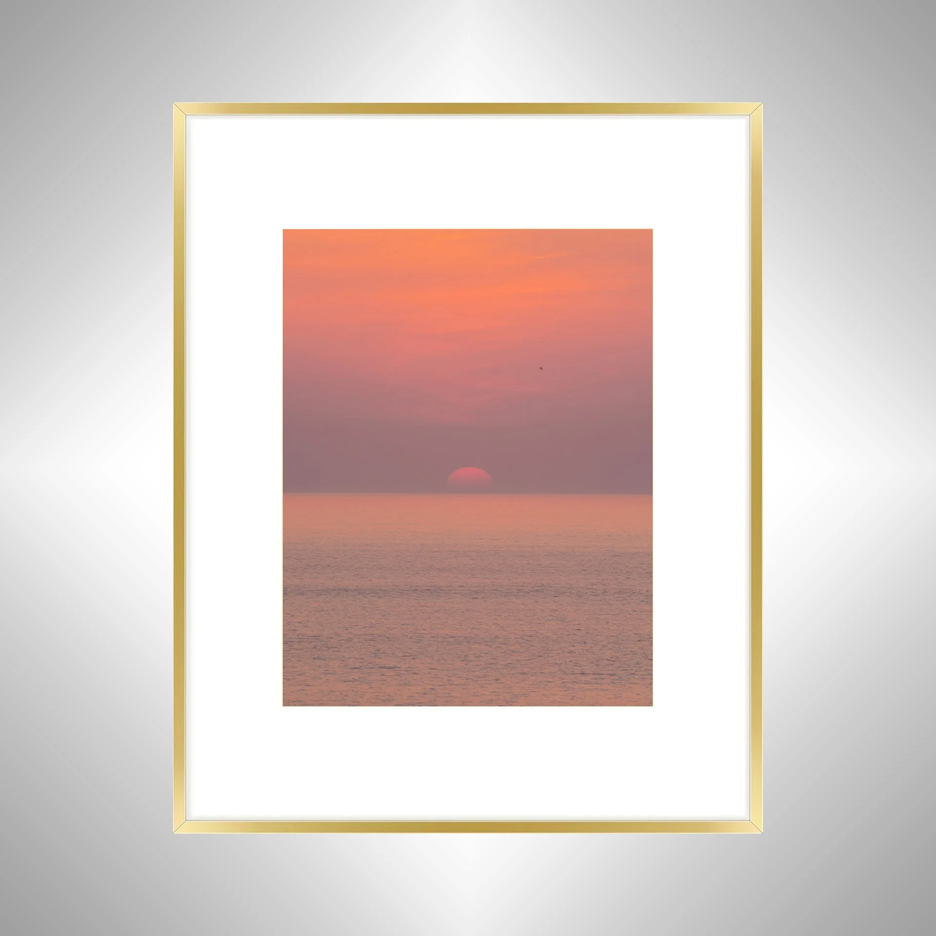 1:1 Hazy Sunrise (Portrait)- Gold Metal w: Border.jpg