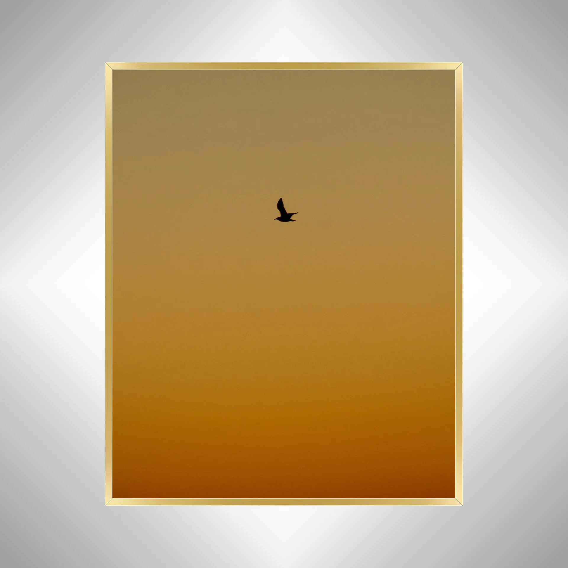 1:1 Seagull Silhouette Soaring North with Orange Gradient- Gold.jpg