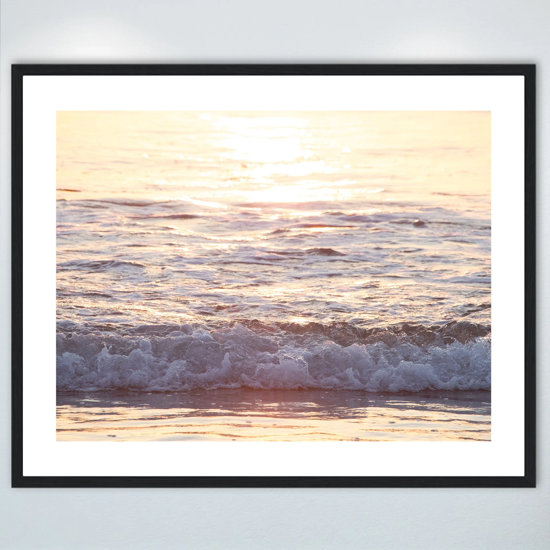1:1 White Water at Sunrise- Wood w: Border.jpg