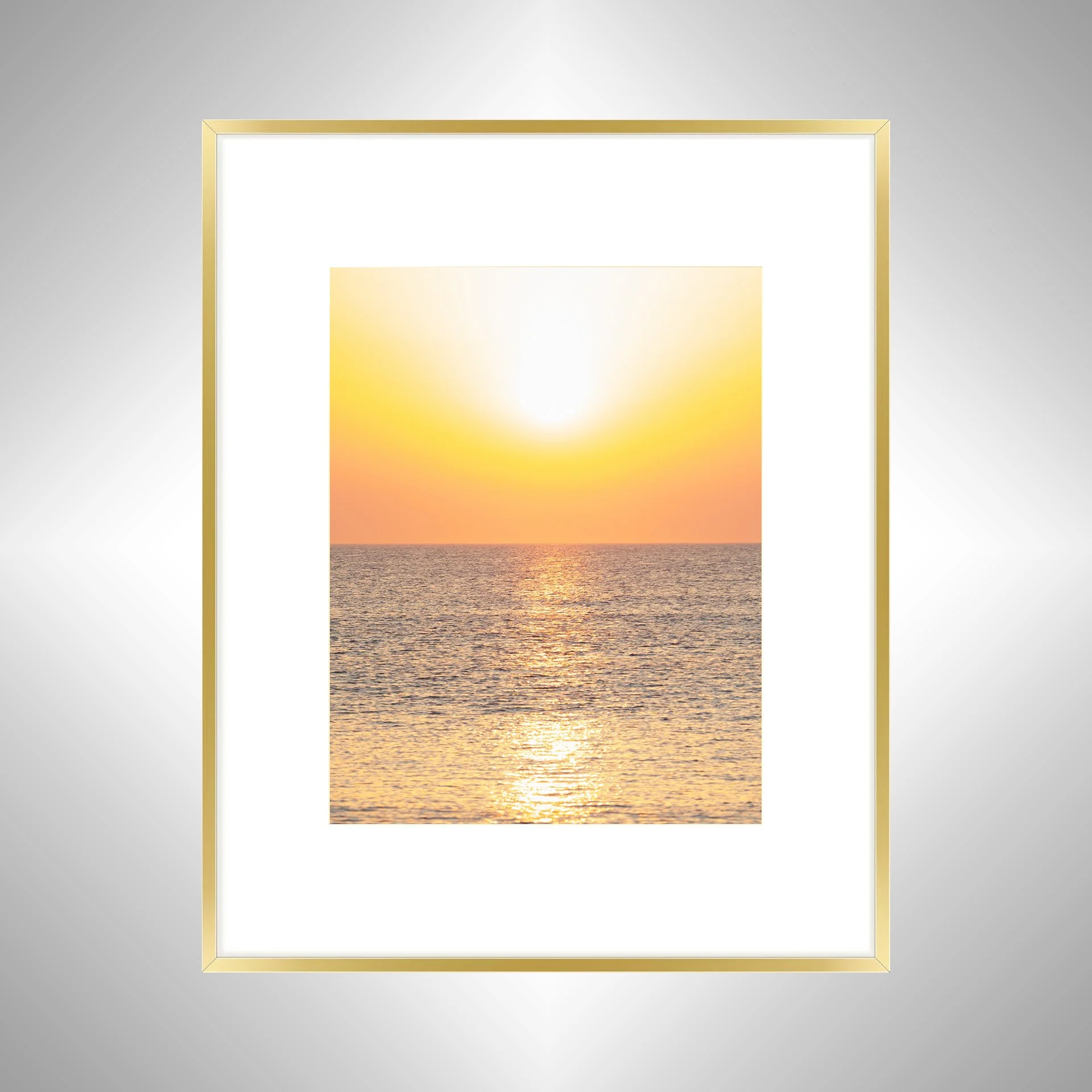 1:10 Ocean Sunrise Reflection- Gold w: Border.jpg