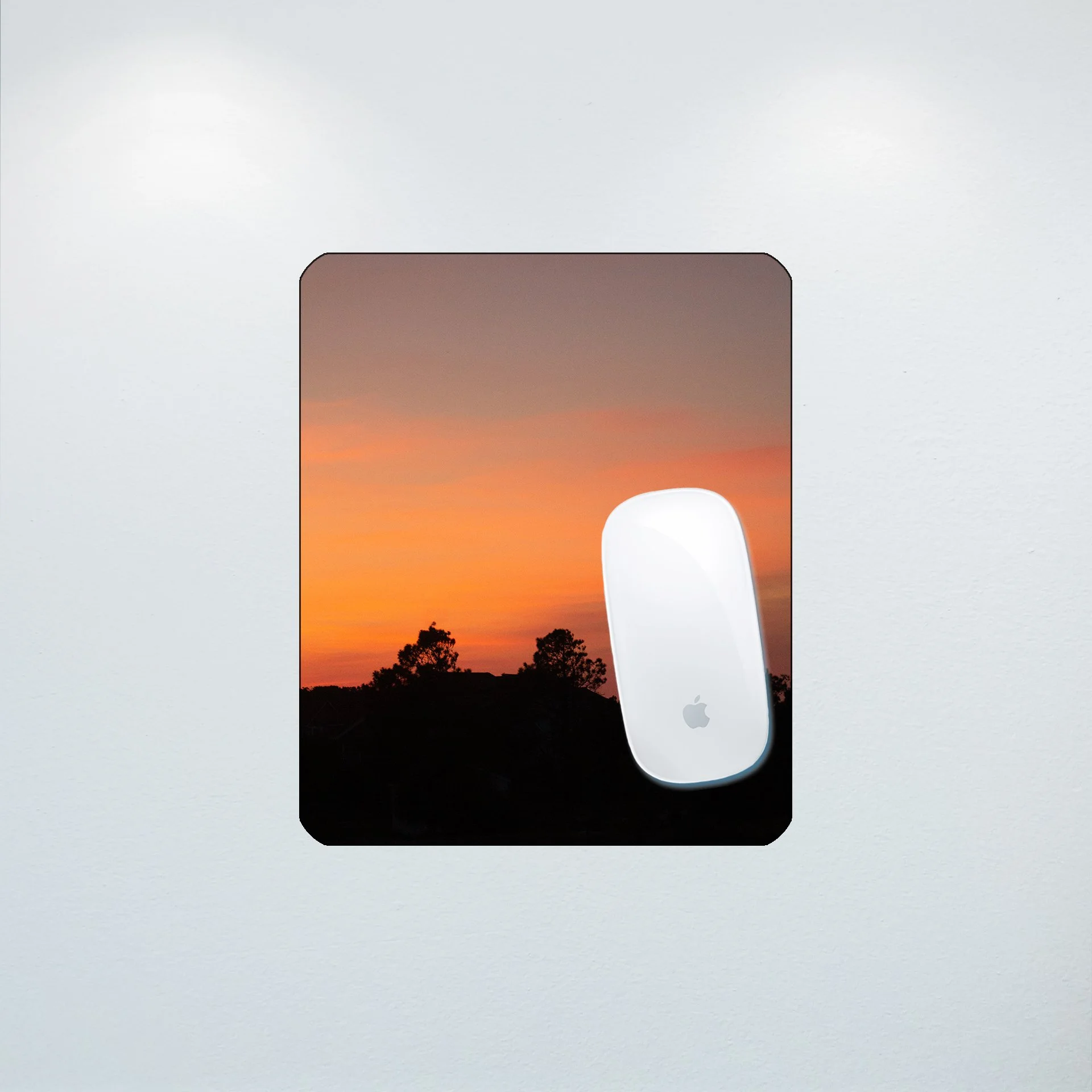 1:10 Sunrise Behind Beach Houses in Duck- Mouse Pad.jpg