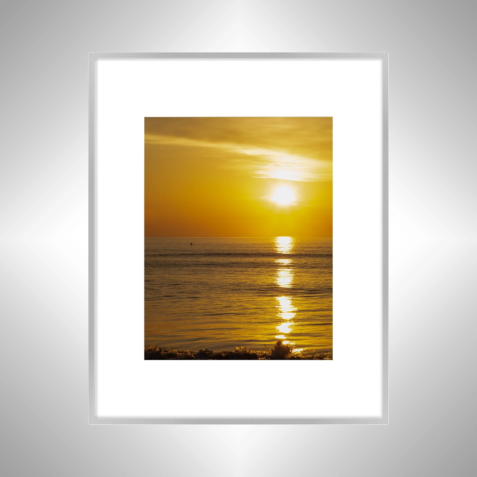 1:1 Pelican Sunrise in Duck, NC- Silver w: Border.jpg