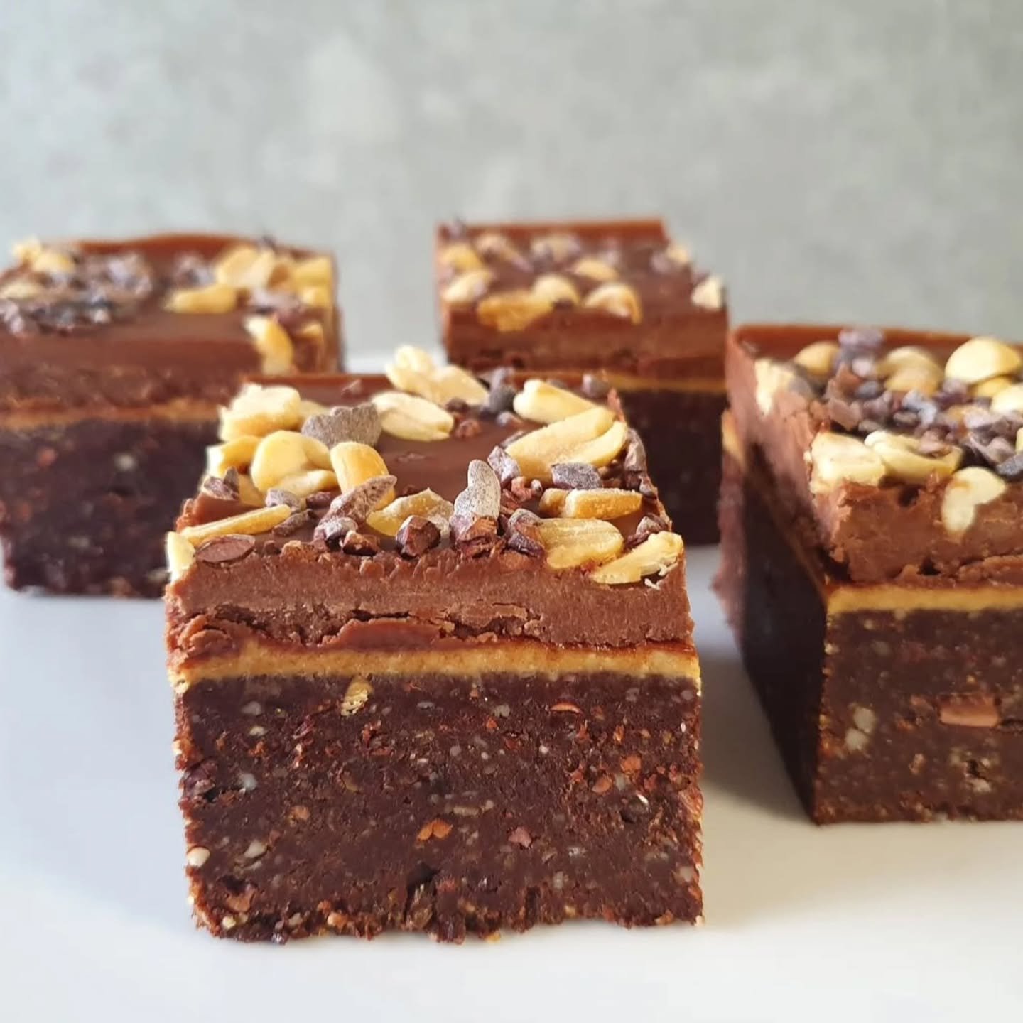Raw Peanut Butter Brownie 
Heading to @thelittlefarmmr