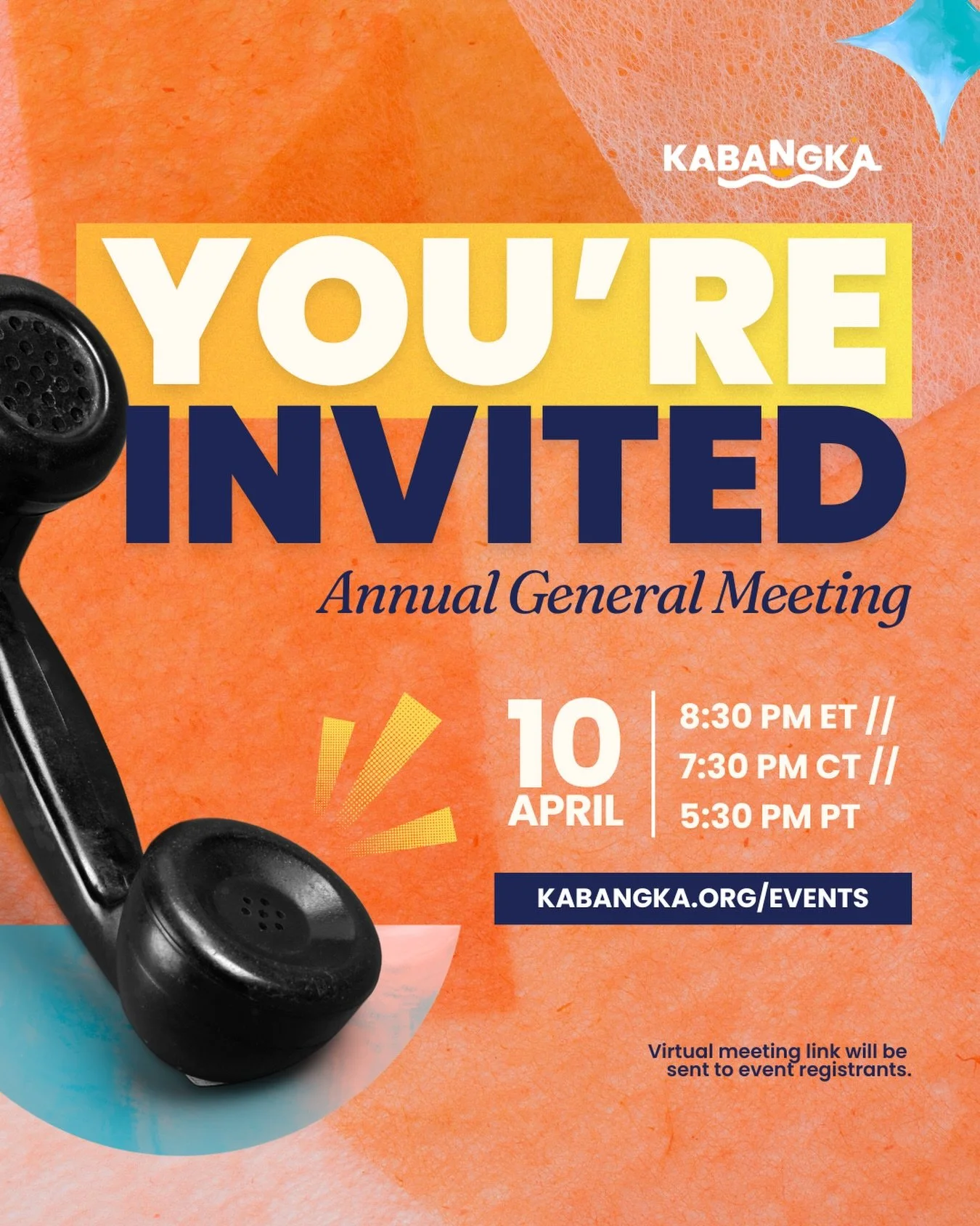 Kabangka&rsquo;s 𝗔𝗻𝗻𝘂𝗮𝗹 𝗚𝗲𝗻𝗲𝗿𝗮𝗹 𝗠𝗲𝗲𝘁𝗶𝗻𝗴 (𝗔𝗚𝗠) is coming up, and you&rsquo;re invited! 💌

We&rsquo;re opening the floor to our community to share updates, answer your questions, and talk about how you can get more involved. So,
