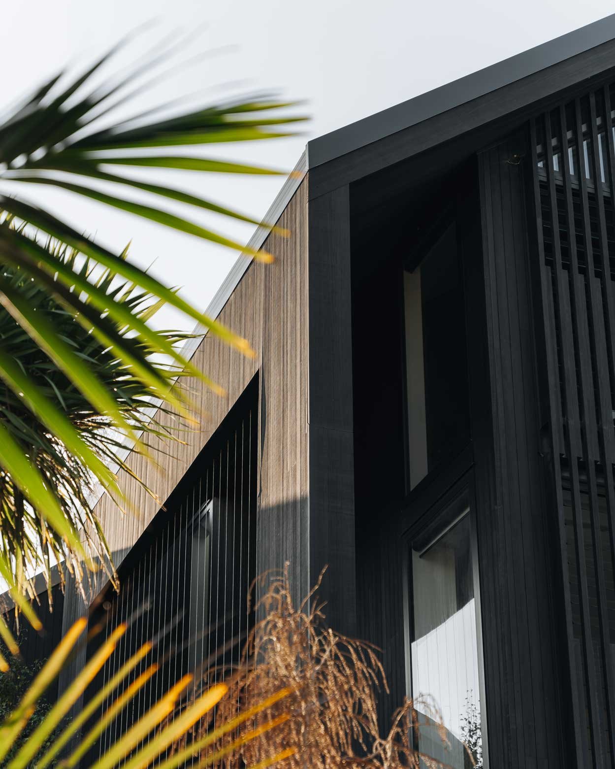 View from front yard looking up at Swift Roofing installed flashings to Eurostyle Spanlok 365 Roof in Westmere for C&C Renovations - Image c/o C&C Renovations