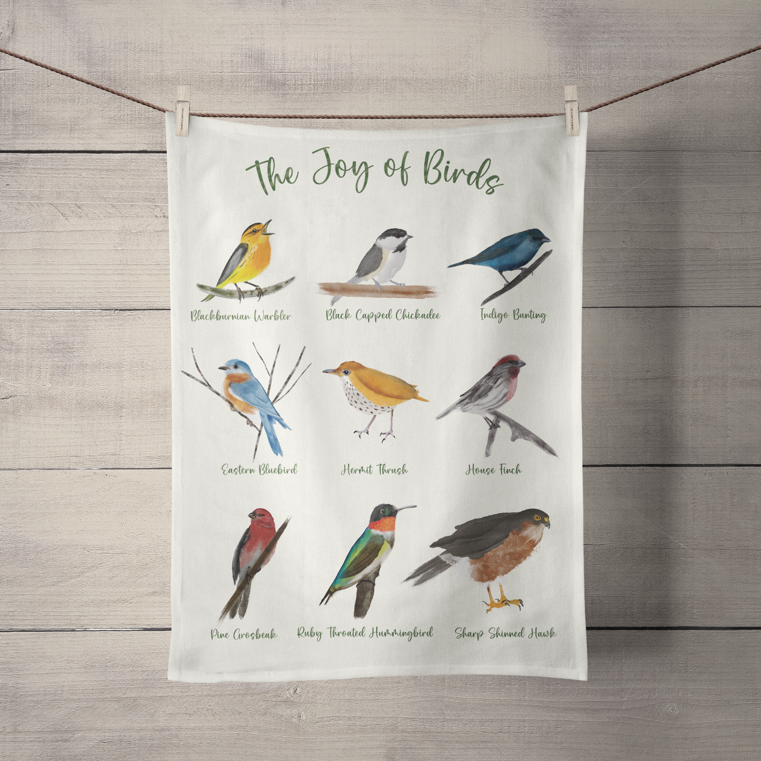 Bird Lovers Tea Towel