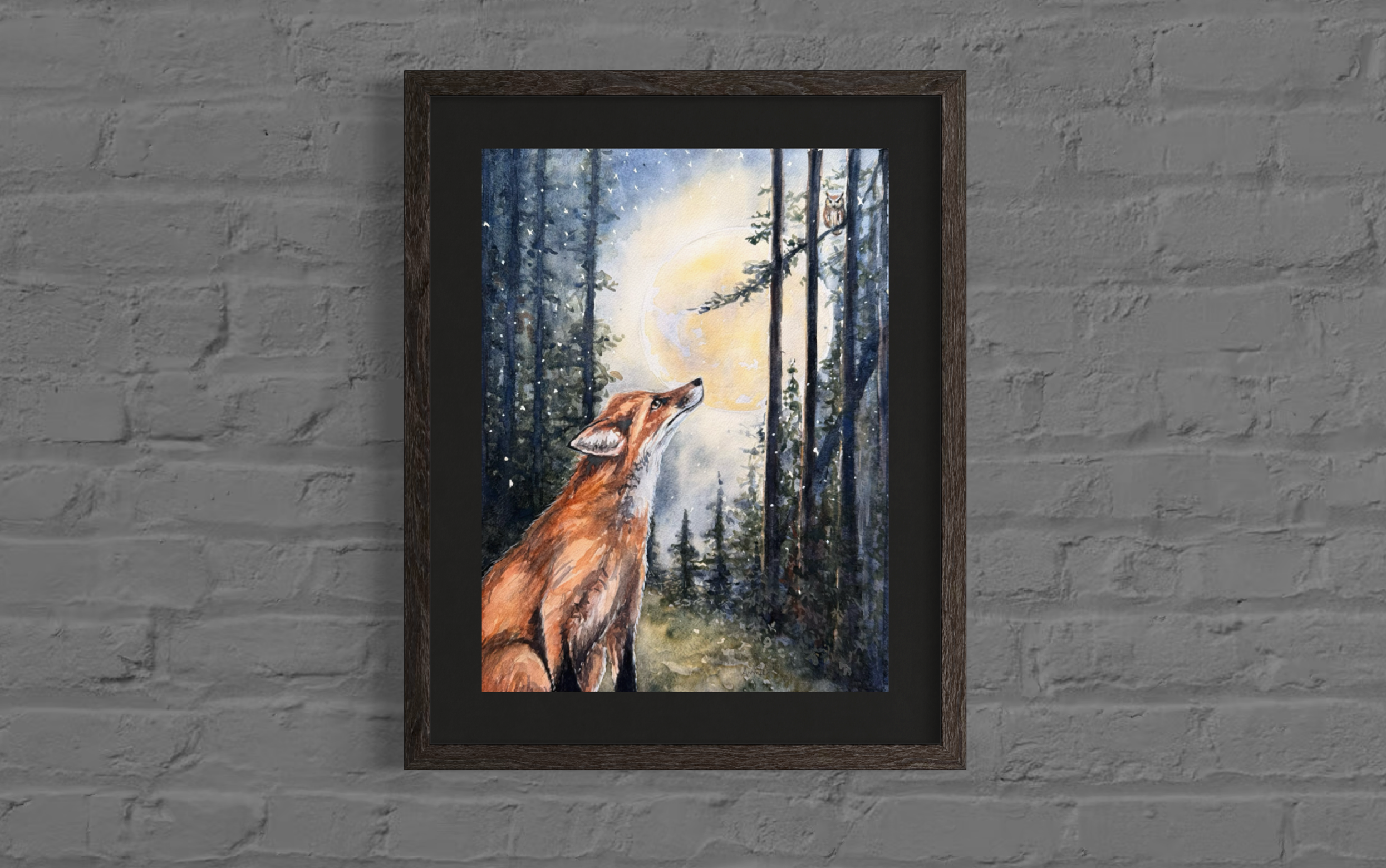 Moonlit Rivière Fox