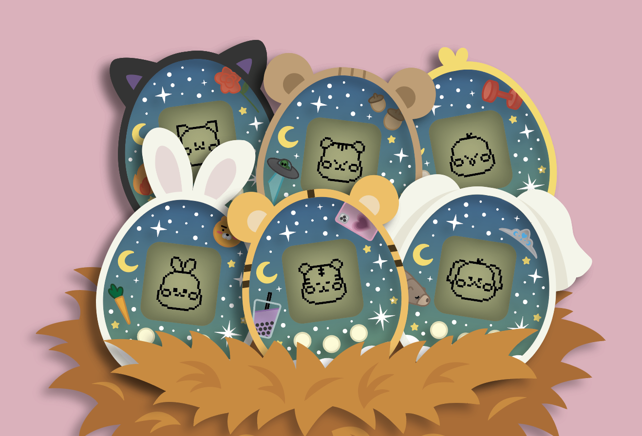 Tamagotchi Keychains