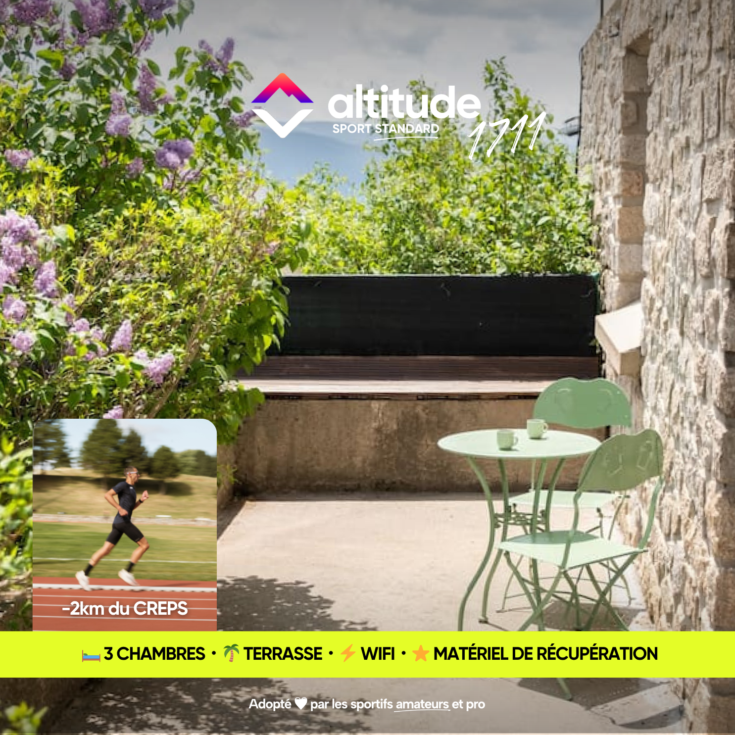 Appartement à Font Romeu adapté pour les entrainements en altitude des sportifs d'endurance