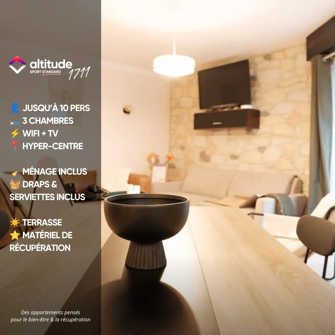 Appartement à Font Romeu adapté pour les entrainements en altitude des sportifs d'endurance