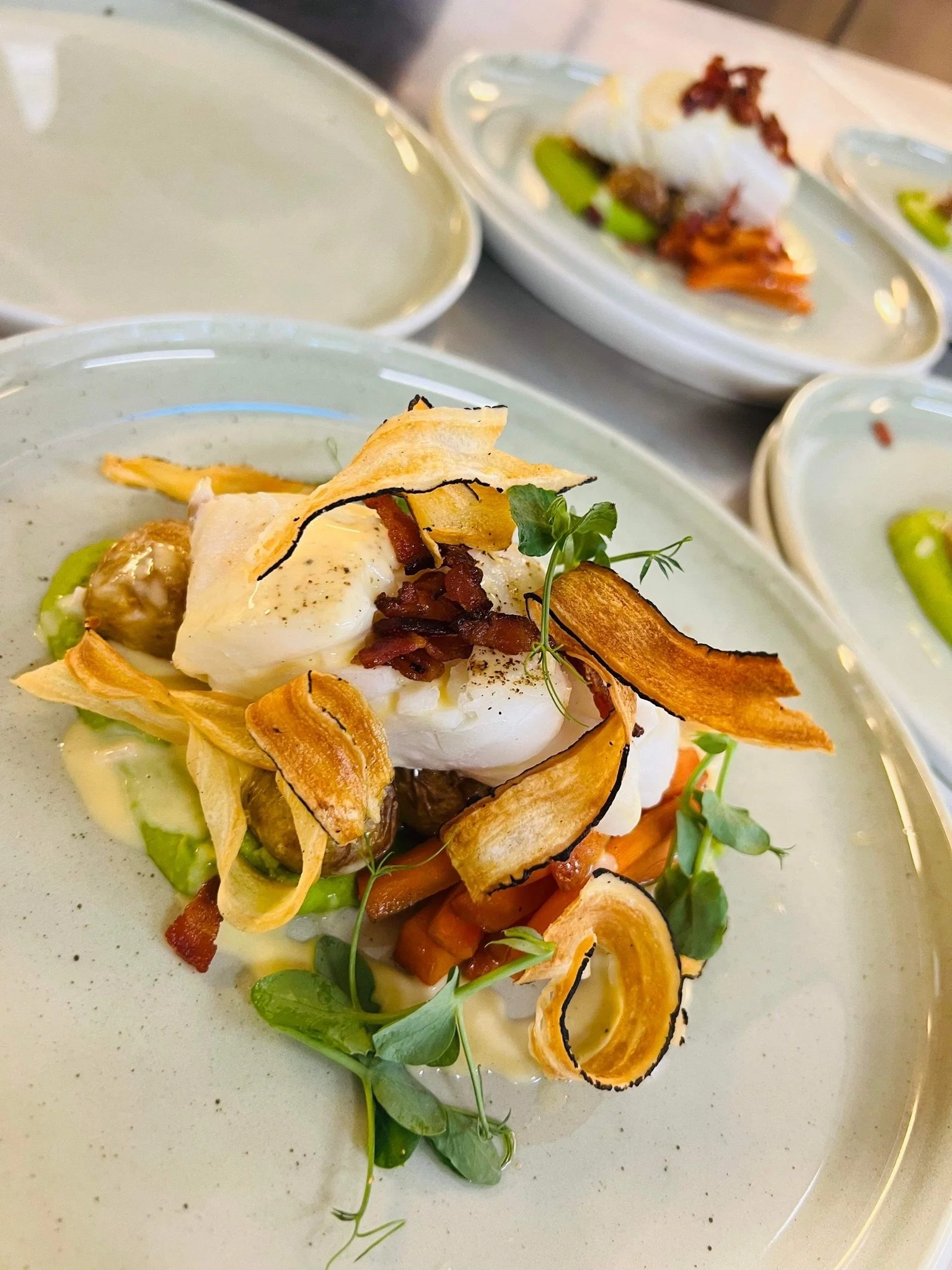 Skreien kom og vi lagde dagens meny 