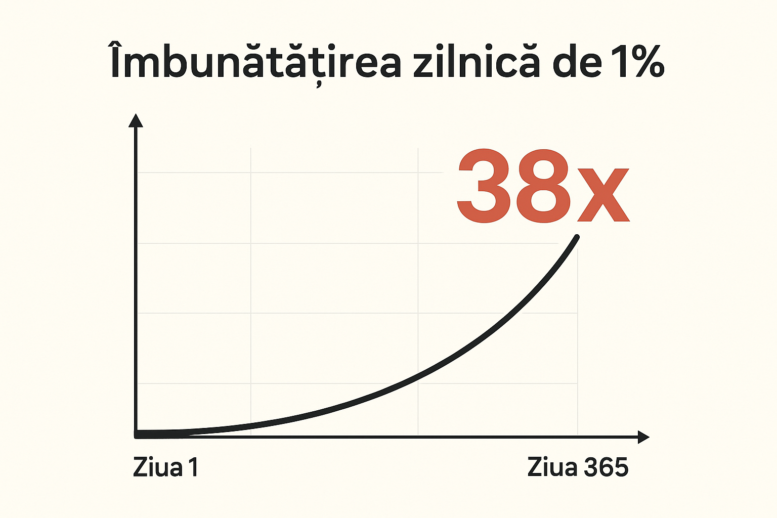 Daca ai un coach/mentor si faci mici schimbari zilnice poti sa iti imbunatatesti viata de de 38 ori intr-un an