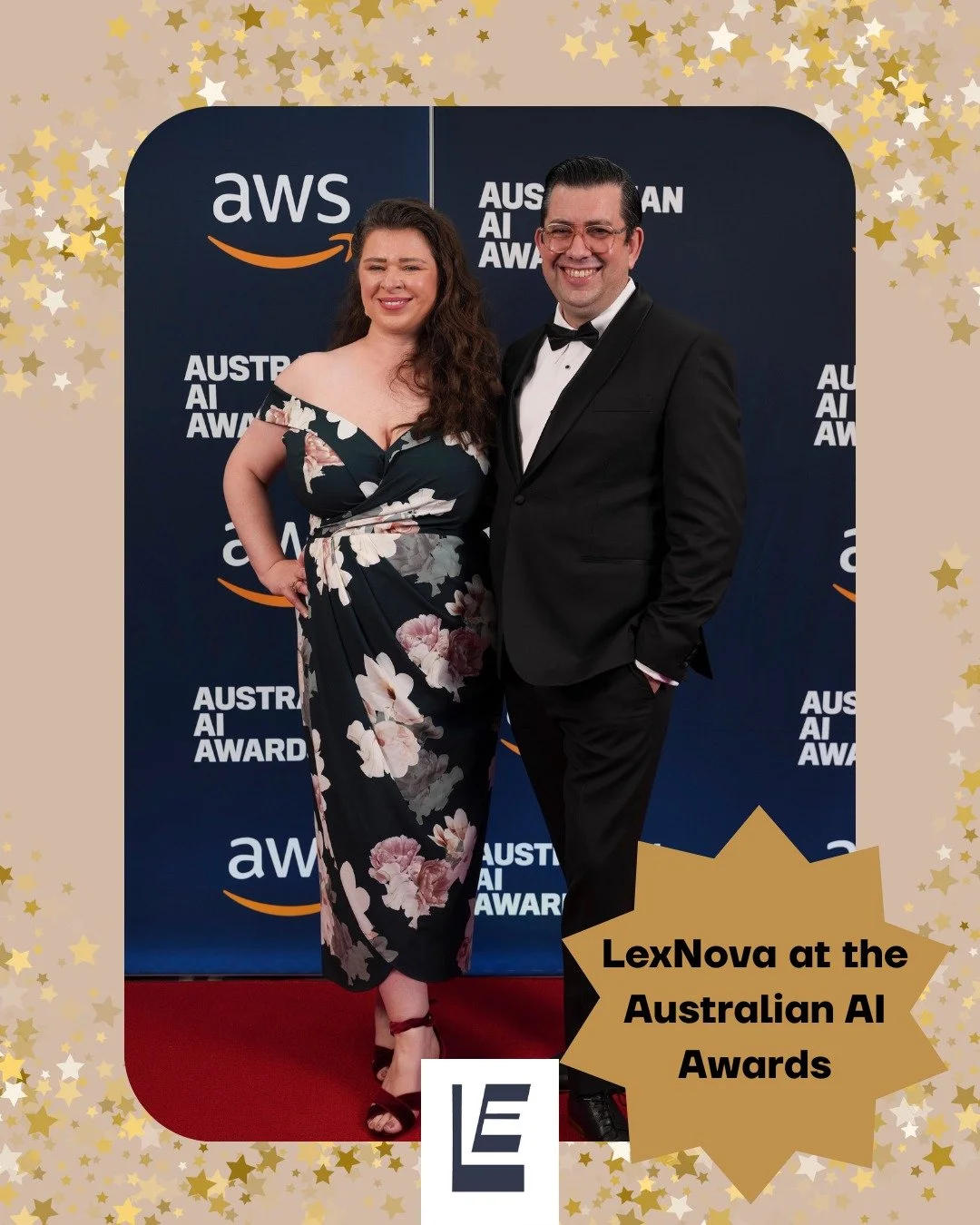 AI AWARDS NIGHT: Iolanthe and Yule of LexNova were honoured to attend the Australian AI Awards to celebrate their nominations. Being recognised for the work we love doing is such an honour. 

Beyond the awards, the real win was spending the night wit