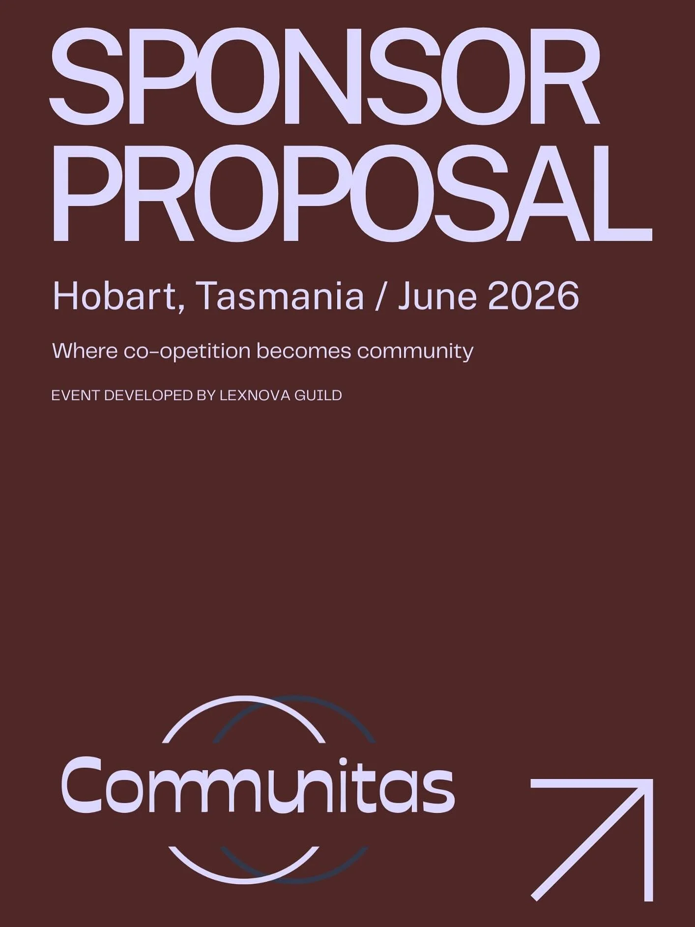 The Communitas &lsquo;26 Sponsorship Prospectus is here.

@LexNovaGuild have released the Sponsorship Prospectus for&nbsp;Communitas &lsquo;26, our festival of law in Hobart/Nipaluna this June. If you&rsquo;re tired of &ldquo;compete at all costs&rdq