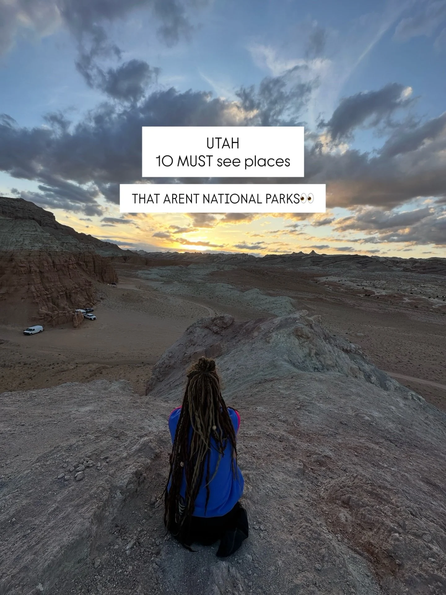 UTAH HIDDEN GEMS✨
With the lack of support, staff and services in the parks right now, check out these 10 places instead! 

1. Corona Arch 
📍10 minutes outside Arches National Park
🐕 Pet friendly

2. Goblin Valley &amp; Little Wild Horse Canyon
🥾 