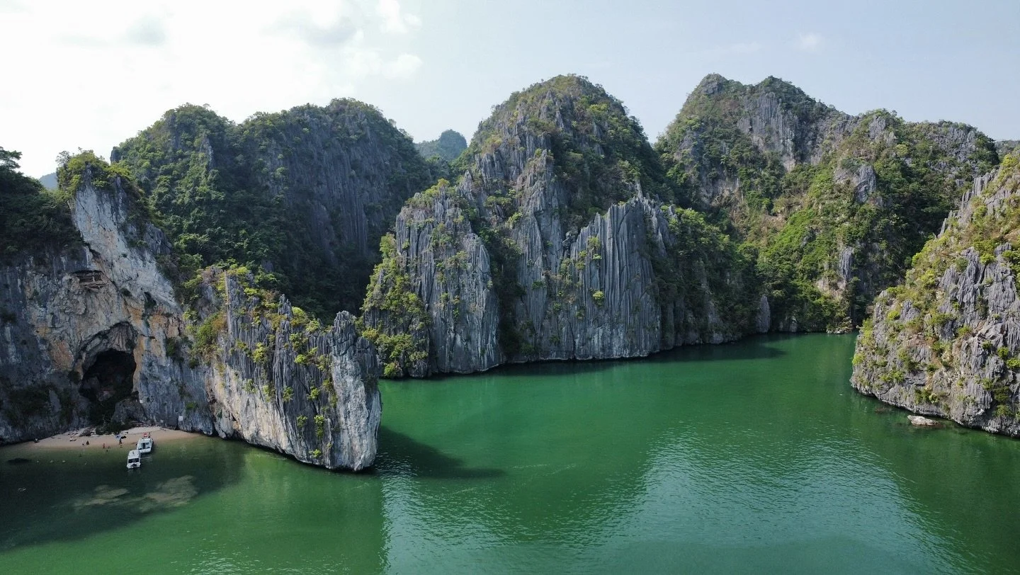 DONT VISIT Halong Bay 
Instead, I would suggest Lan Ha Bay 👇🏻

What&rsquo;s the difference? 
❌Ha Long is more popular, busier, and from what I was told by locals, it&rsquo;s dirtier
✅Lan Ha Bay is quieter, cheaper, cleaner and you&rsquo;re going to