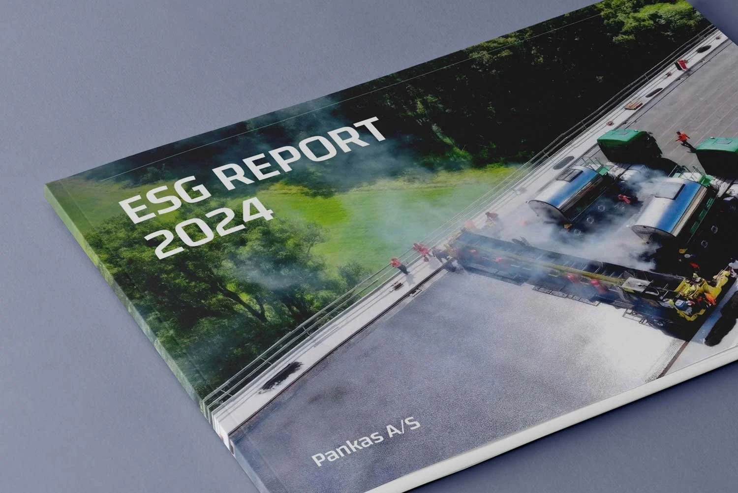 Cover of an ESG report from the company Pankas.