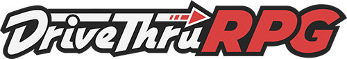 DriveThruRPG logo in black and red text