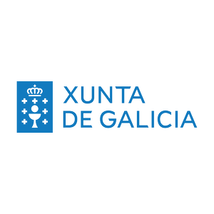 Logotipo de la Xunta de Galicia, que incluye un escudo con corona y cruzes, junto con el texto 'Xunta de Galicia'.