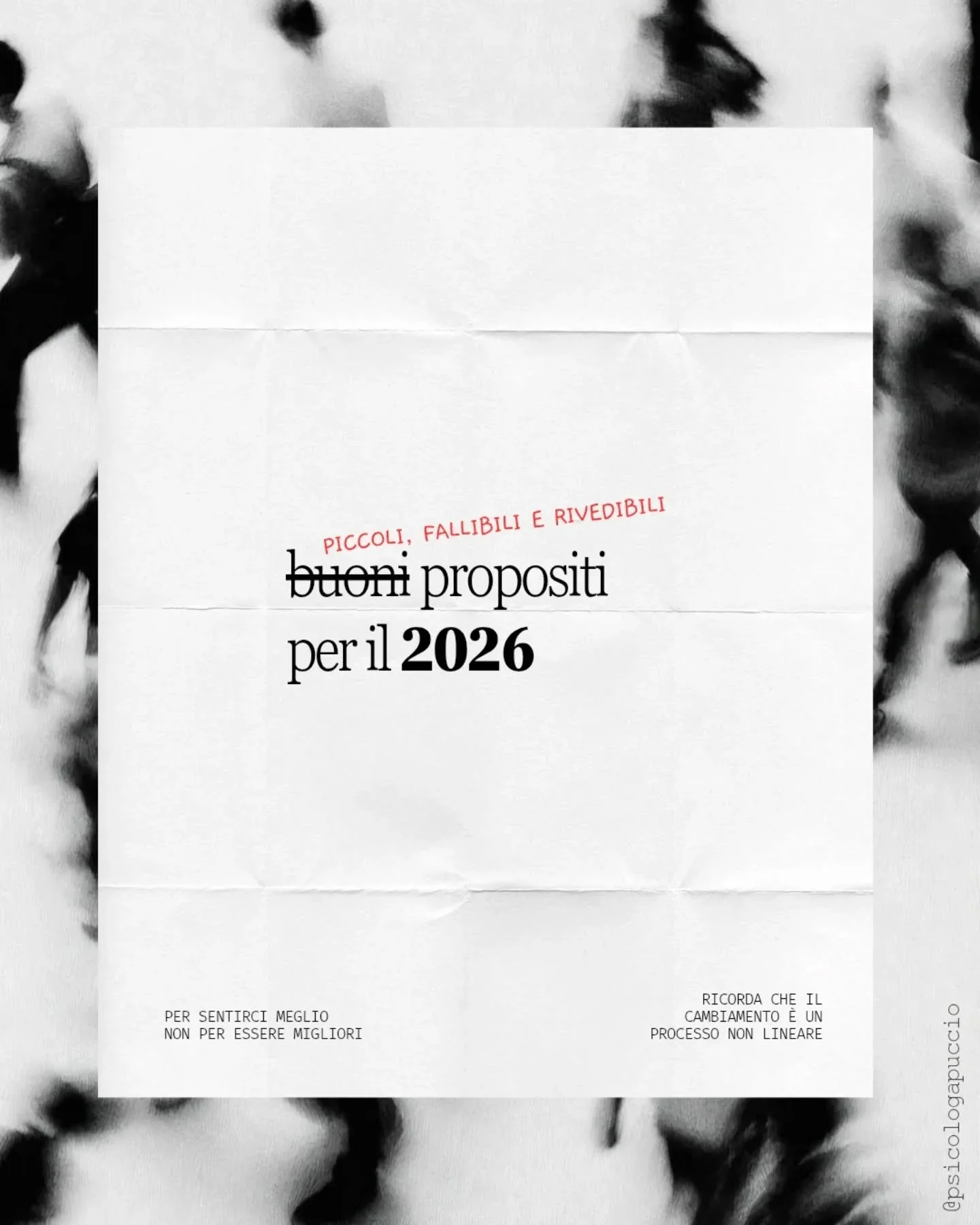 Per iniziare con il piede giusto 🌱✨️

Per info o iniziare un percorso psicologico con me 
📞 3500016119
📧 psicologapuccio@gmail.com 
Oppure scrivimi in dm 💫
.
.
.
.
#psy #psicologia #goals #2026 #ascoltarsi #salutementale #promemoria #sistemicorel