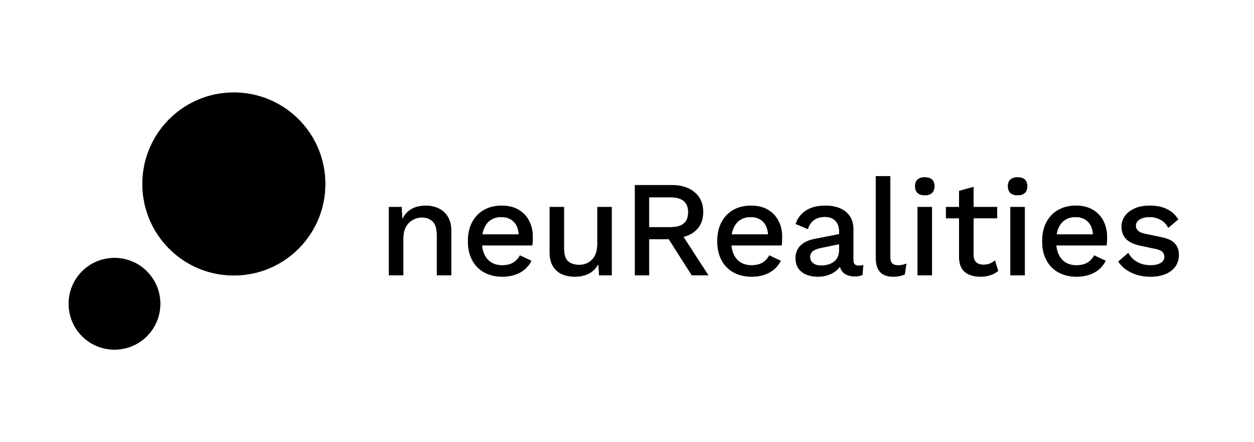 neuralRealties logo with stylized black circles and text