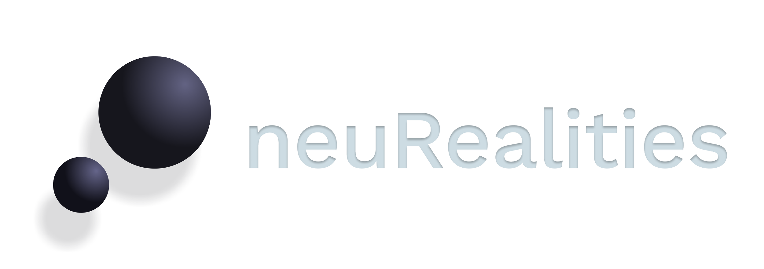 Neuraltes logo with three dark blue spheres of varying sizes and the word 'neuraltes' in light gray font.
