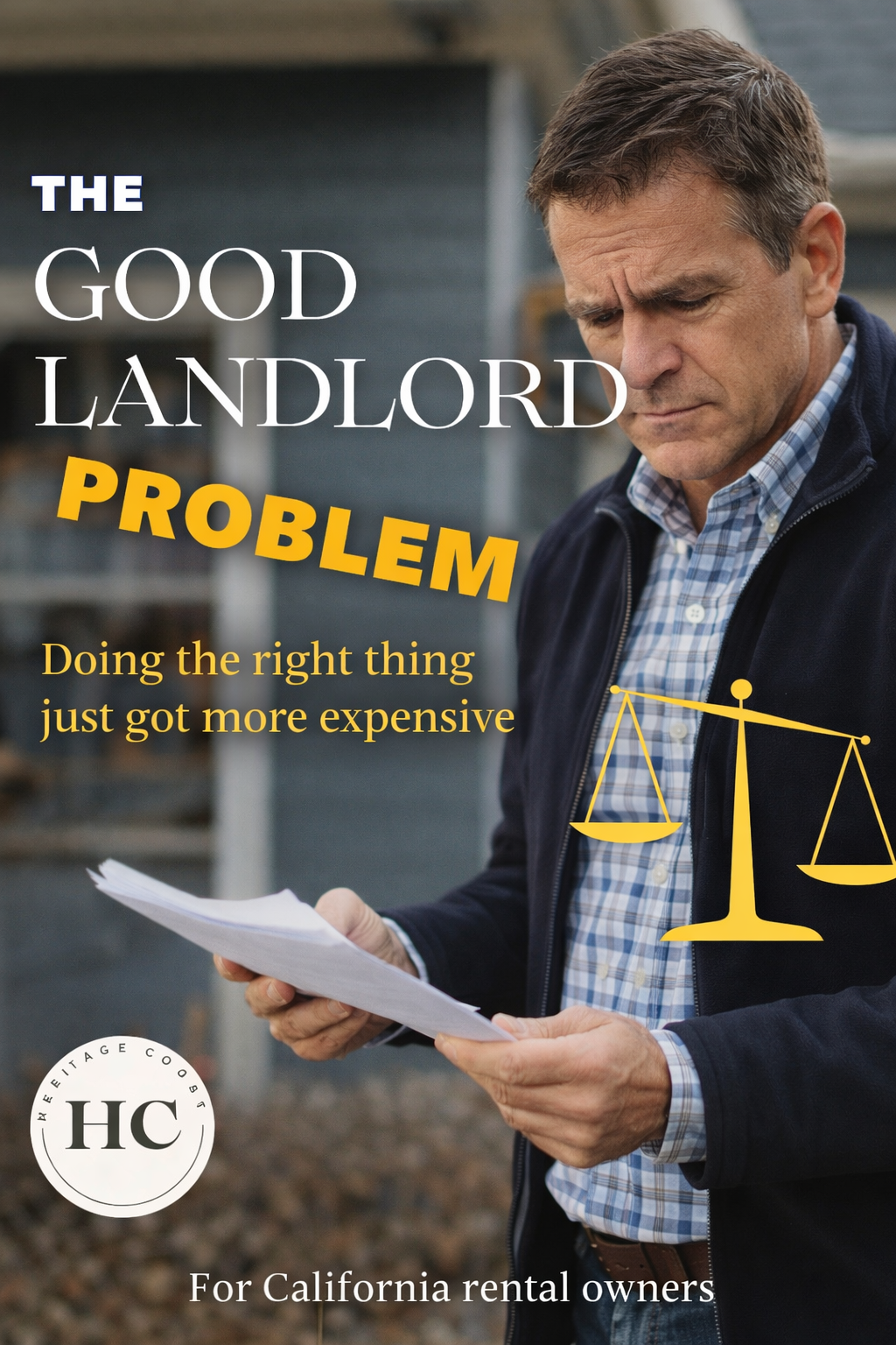 The Good Landlord Problem:   Doing the right thing just got more expensive 