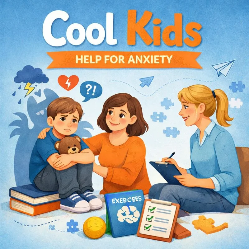 Illustration  'Cool Kids Help for Anxiety'