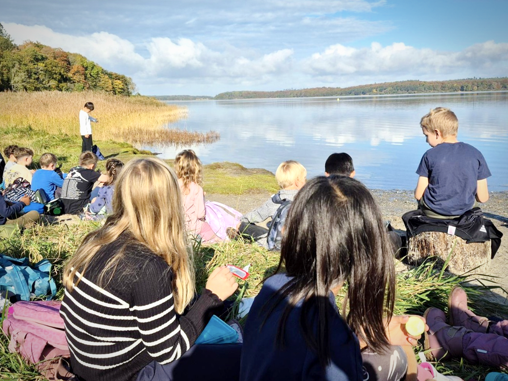På tur til Kællingehaven med børn fra Skt. Josefs Skole