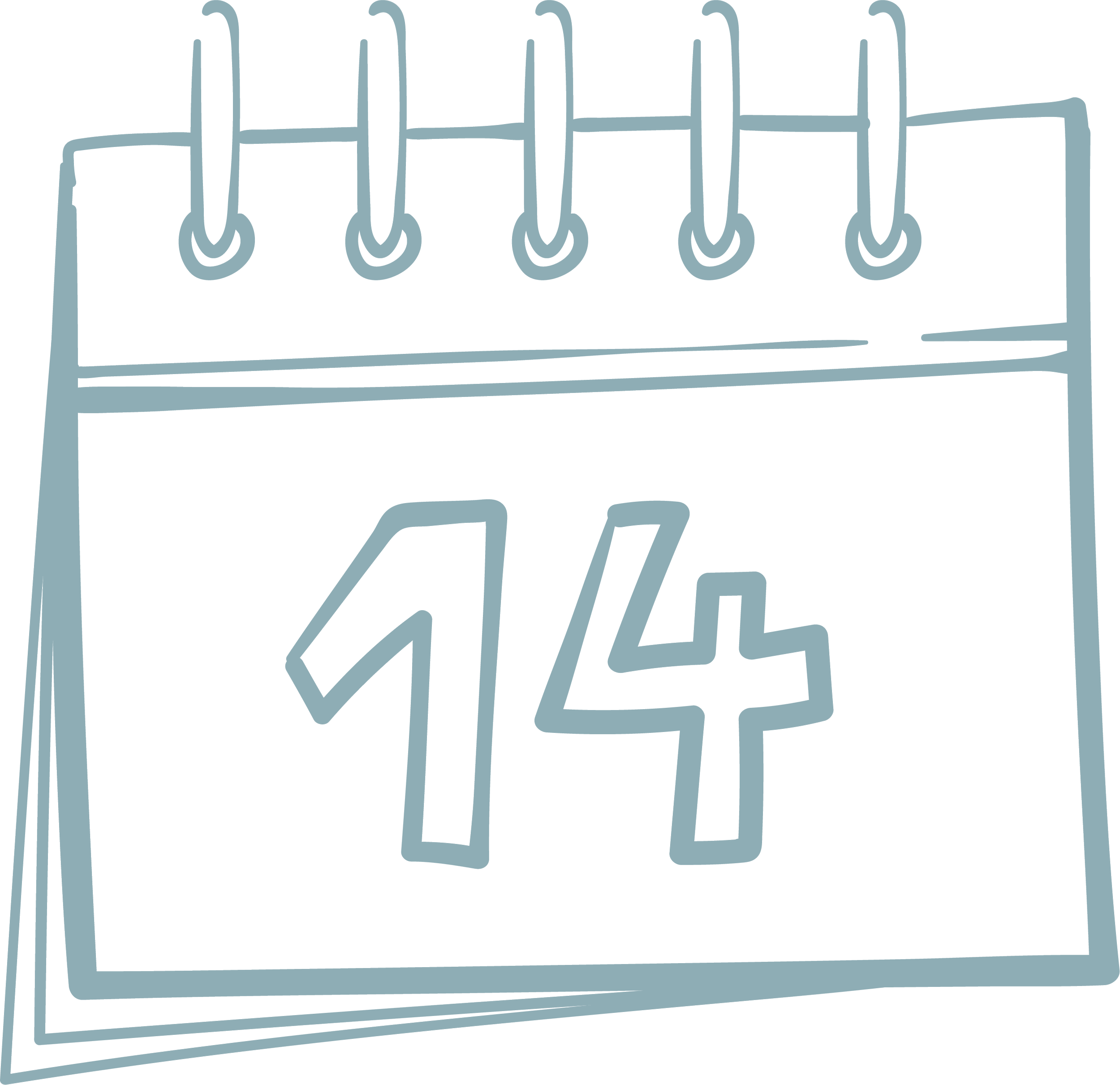 Illustration af kalender
