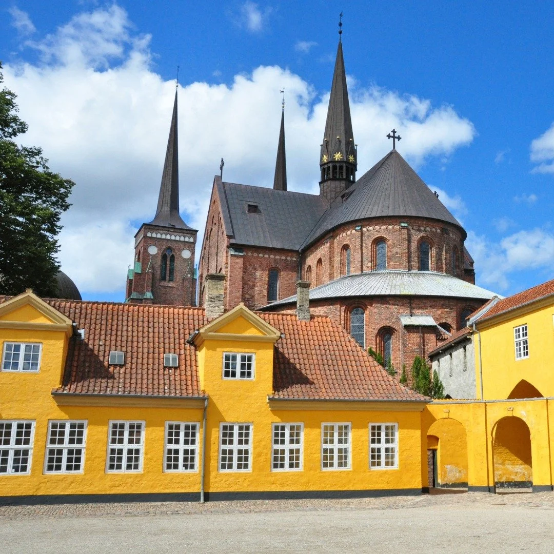 Roskilde Domkirke set fra den gamle kongsgård