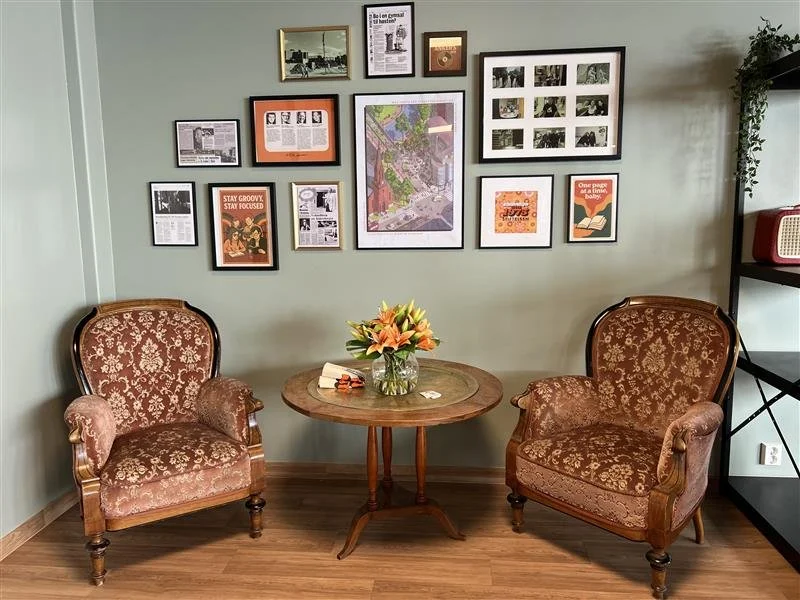 Største lesesalen i 1.etg. 