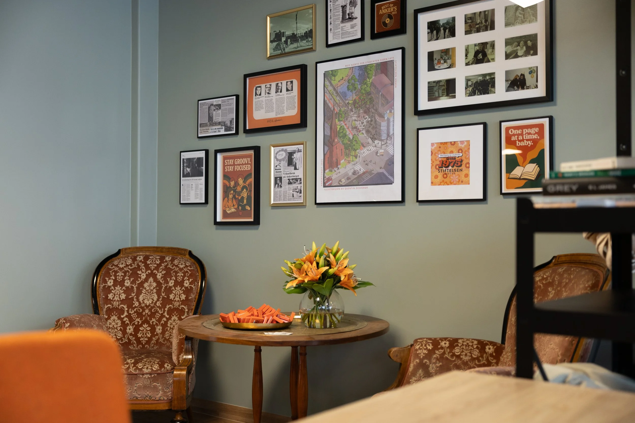 Største lesesalen i 1.etg. 