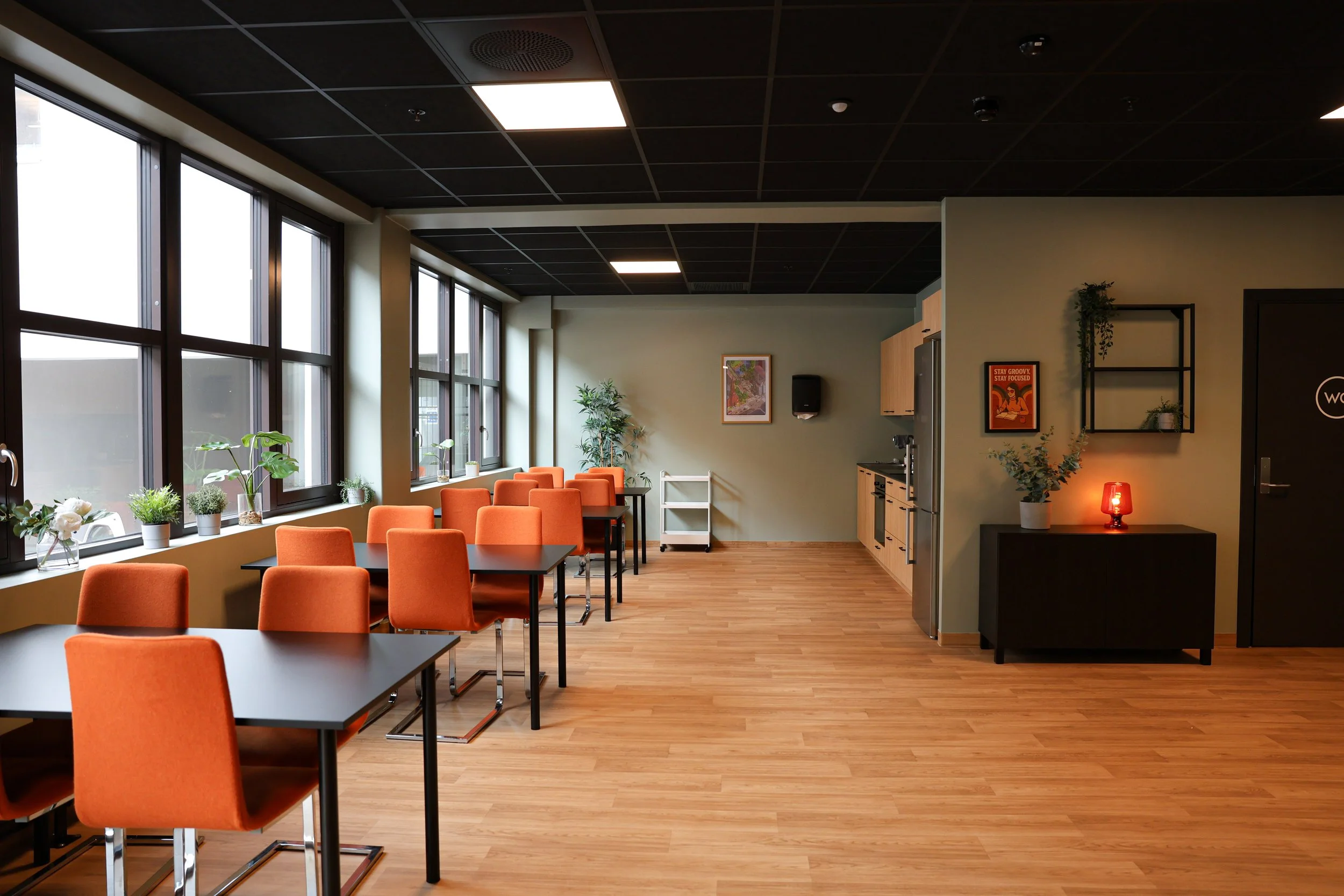 Største lesesalen i 1.etg. 