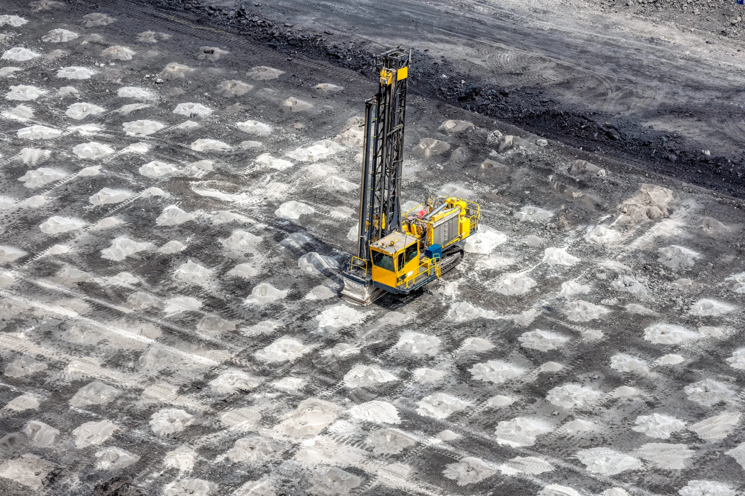 Drilling at a mine site