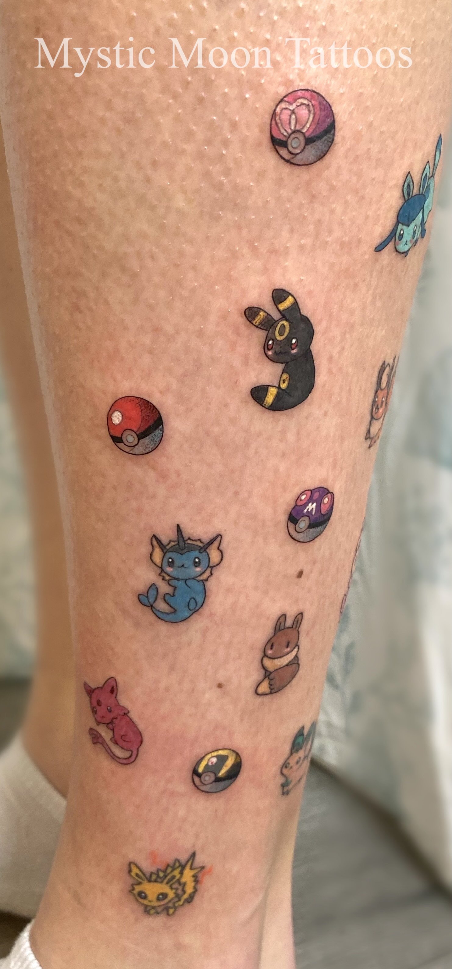 Micro tattoos, all the eevees!