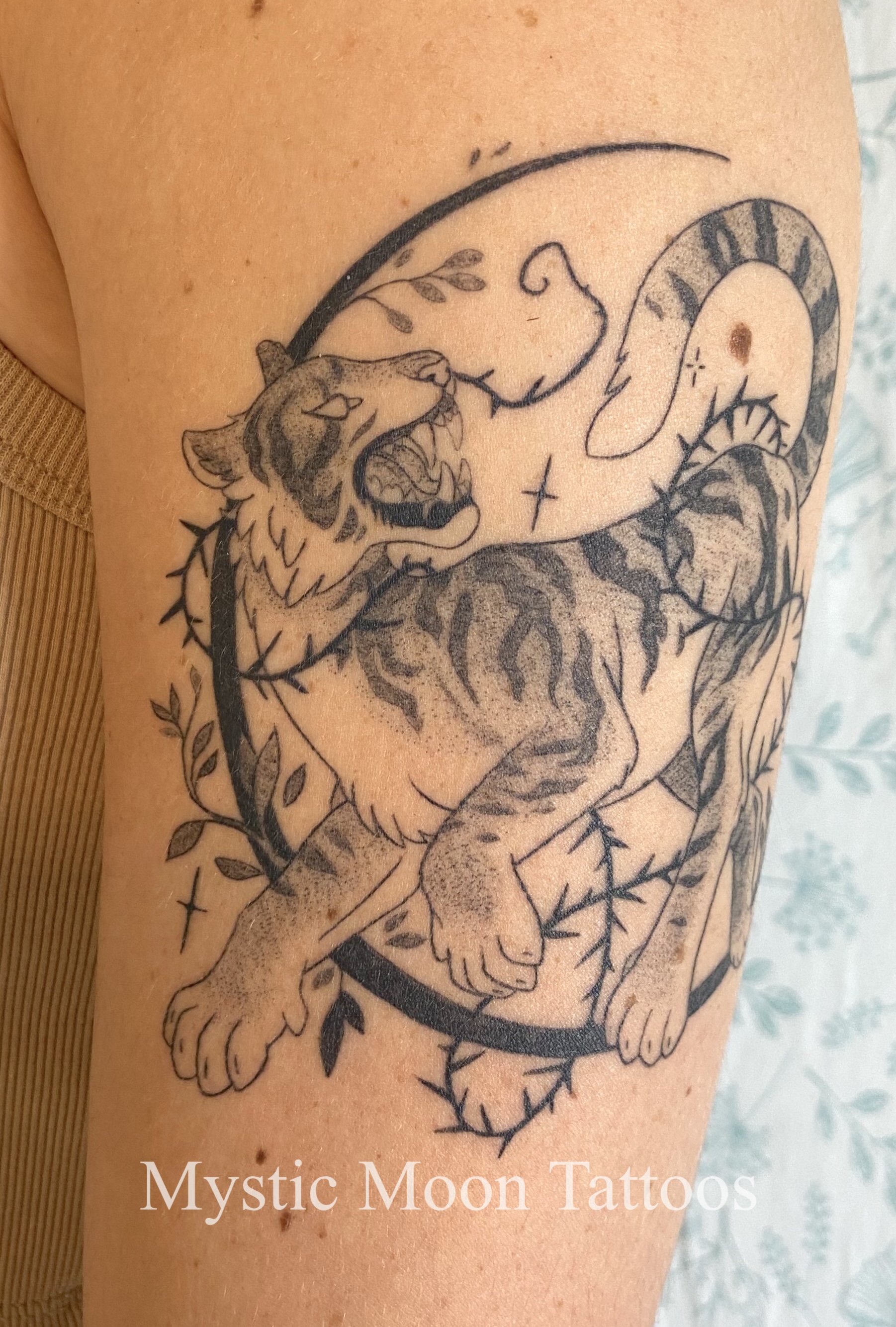 Another look at the tiger flash, this time all healed up! Love how everything settled!