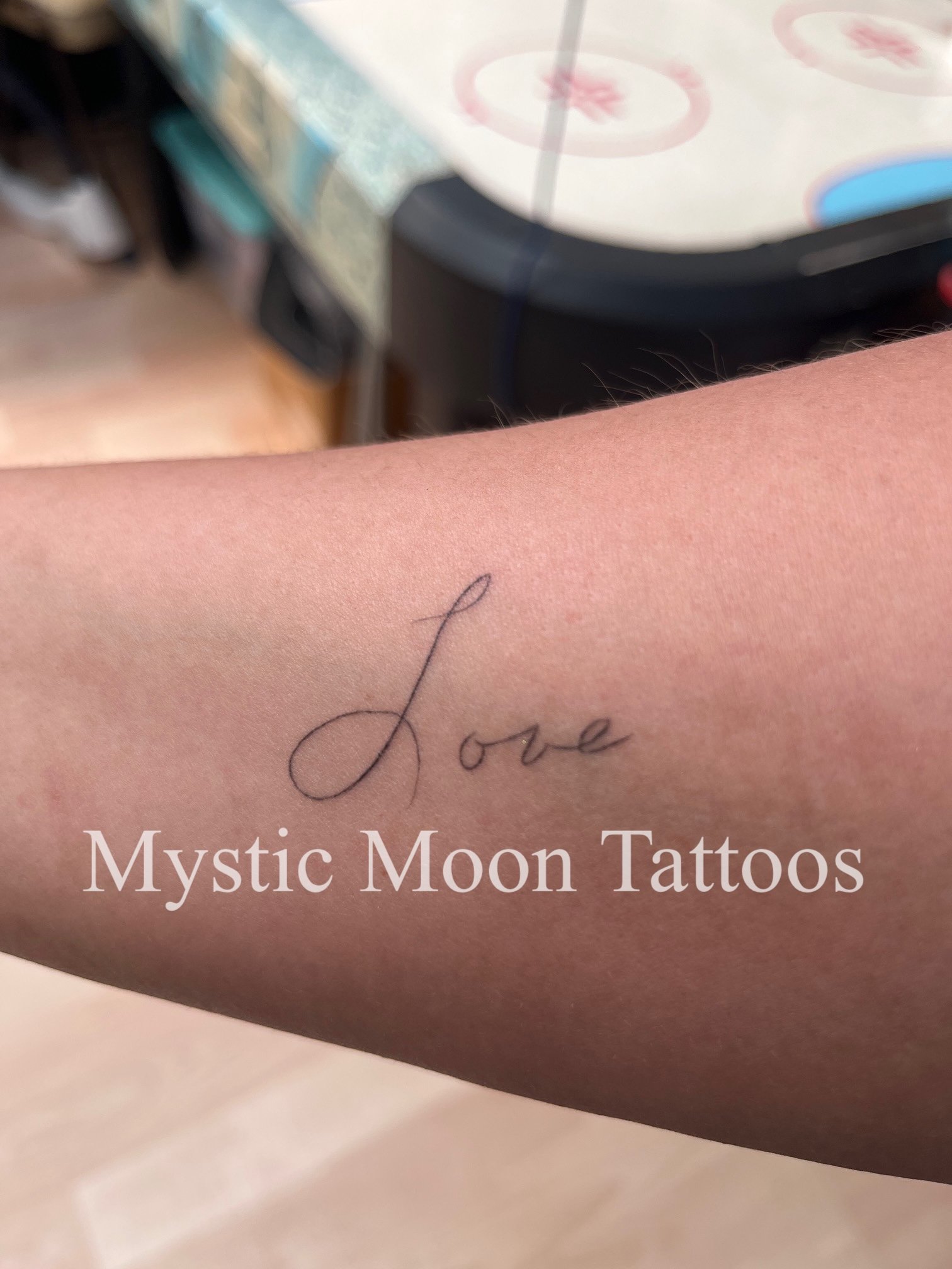 Lovely delicate script, all healed! A nice in focus client send in!