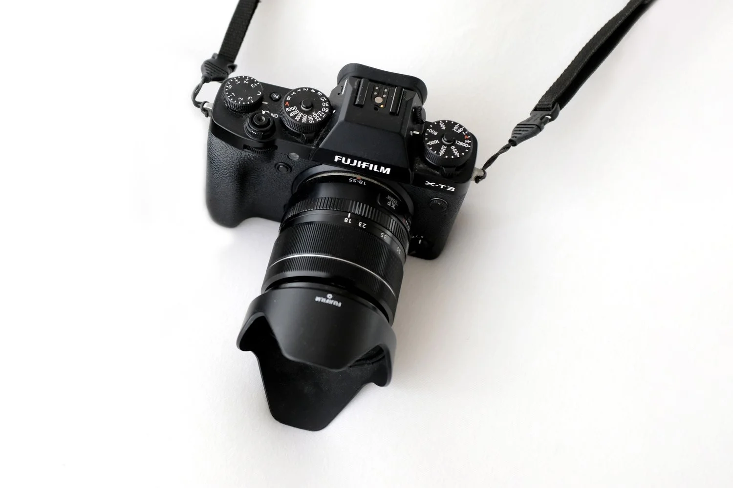 Fujifilm X-T3 camera body and zoom lens used by Ally Stuart-Ross for newborn photography
