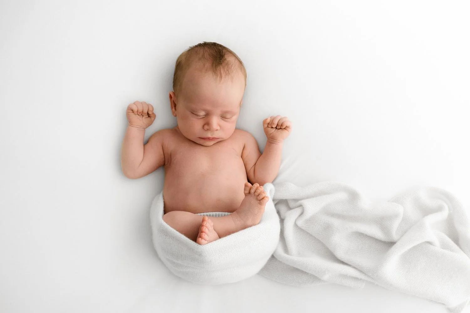 Natural newborn wrapped  portrait by Ally Stuart-Ross Mabel and Moose Education