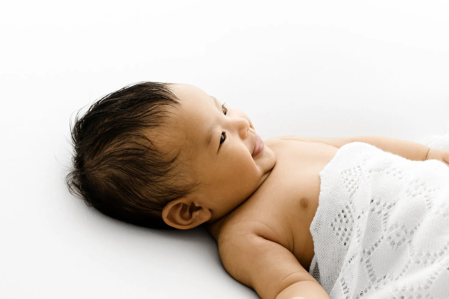 3 month old baby profile portrait by Ally Stuart-Ross Mabel and Moose Education