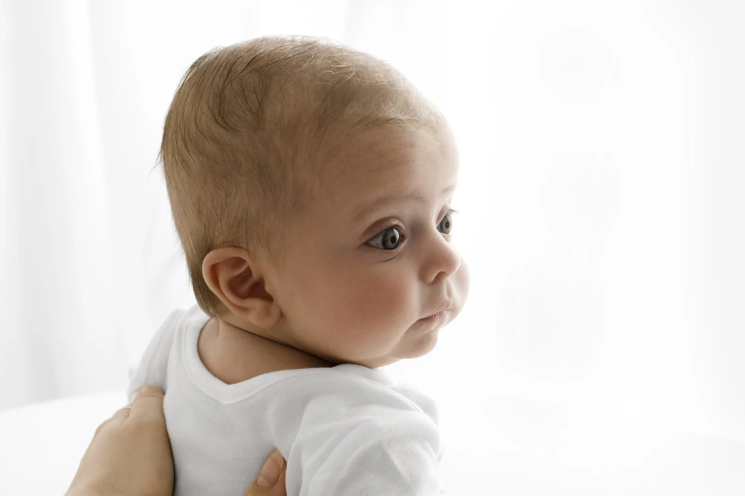 4 month old baby profile portrait by Ally Stuart-Ross Mabel and Moose Education