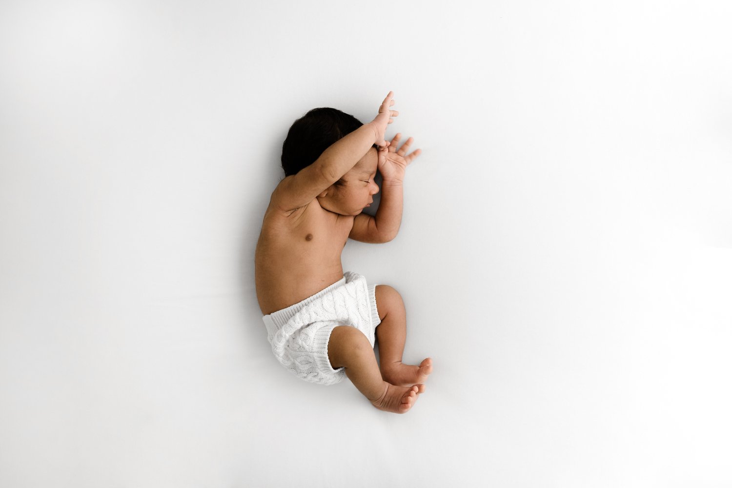 asian newborn natural styled bright photo